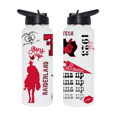 Texas Tech Red Raiders The Memory Company 34oz. Loco Stainless Steel Quencher Bottle