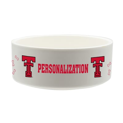 Texas Tech Red Raiders The Memory Company 35oz. Personalized Ceramic Pet Bowl
