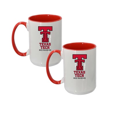 Texas Tech Red Raiders The Memory Company Two-Piece 15oz. Logo Coffee Mug Set