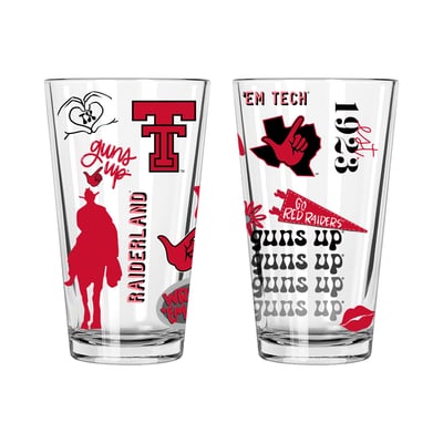 Texas Tech Red Raiders The Memory Company Two-Piece 16oz. Loco Pint Glass Set