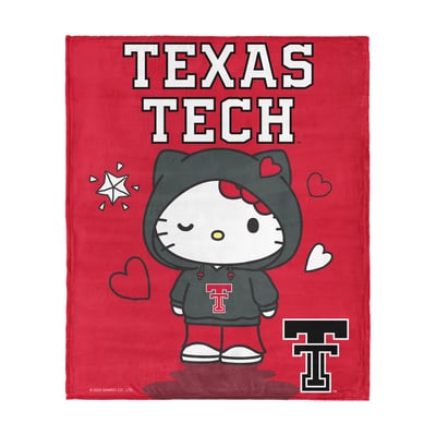 Texas Tech Red Raiders The Northwest Group Hello Kitty 46" x 60" Silk Touch Throw Blanket
