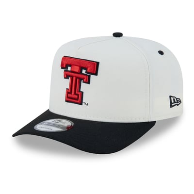 Texas Tech Red Raiders New Era Unisex 9FIFTY A-Frame Snapback Hat - White/Black