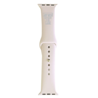 Texas Tech Red Raiders 38/40mm Apple Watch Band - White
