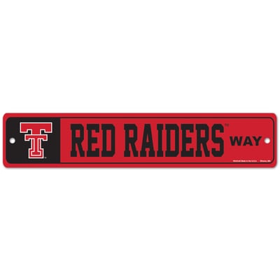 Texas Tech Red Raiders WinCraft 3.75" x 19" Street Sign