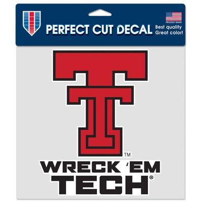 Texas Tech Red Raiders WinCraft 8" x 8" Perfect Cut Decal