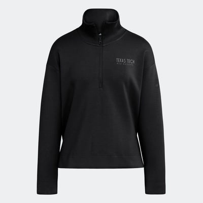  Texas Tech Red Raiders adidas Women's Soft Lux Quarter-Zip Pullover - Black