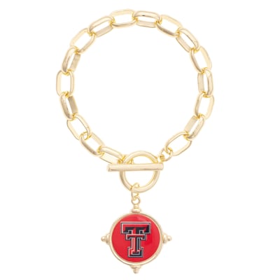 Texas Tech Red Raiders CANVAS Style Women's Intaglio Bracelet