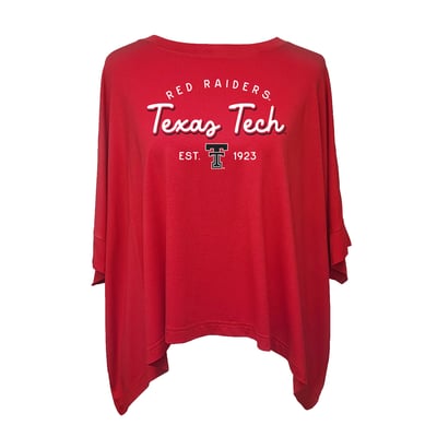 Texas Tech Red Raiders Flying Colors Apparel Women's Felicity Flowy T-Shirt - Scarlet
