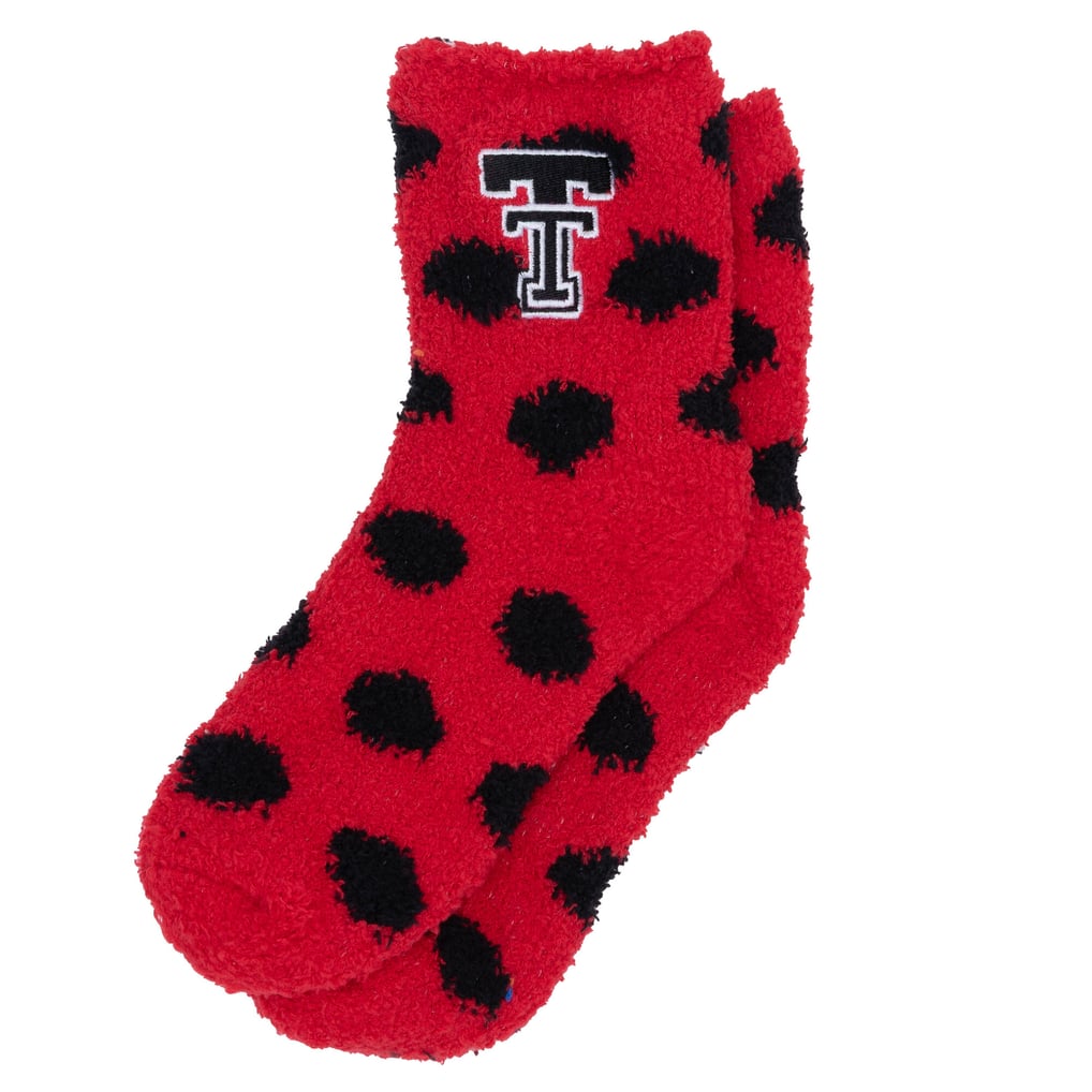 ZooZatz Texas Tech Red Raiders Women's Fuzzy Dot Ankle Socks