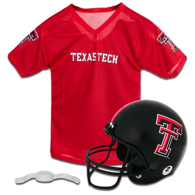 Texas Tech Red Raiders Franklin Sports Youth NCAA Deluxe Helmet & Jersey Set