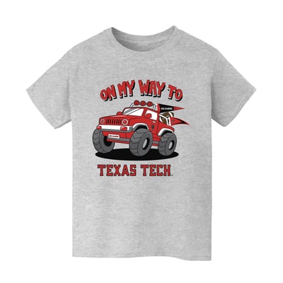 Texas Tech Red Raiders Vive La Fete Youth On My Way T-Shirt - Gray