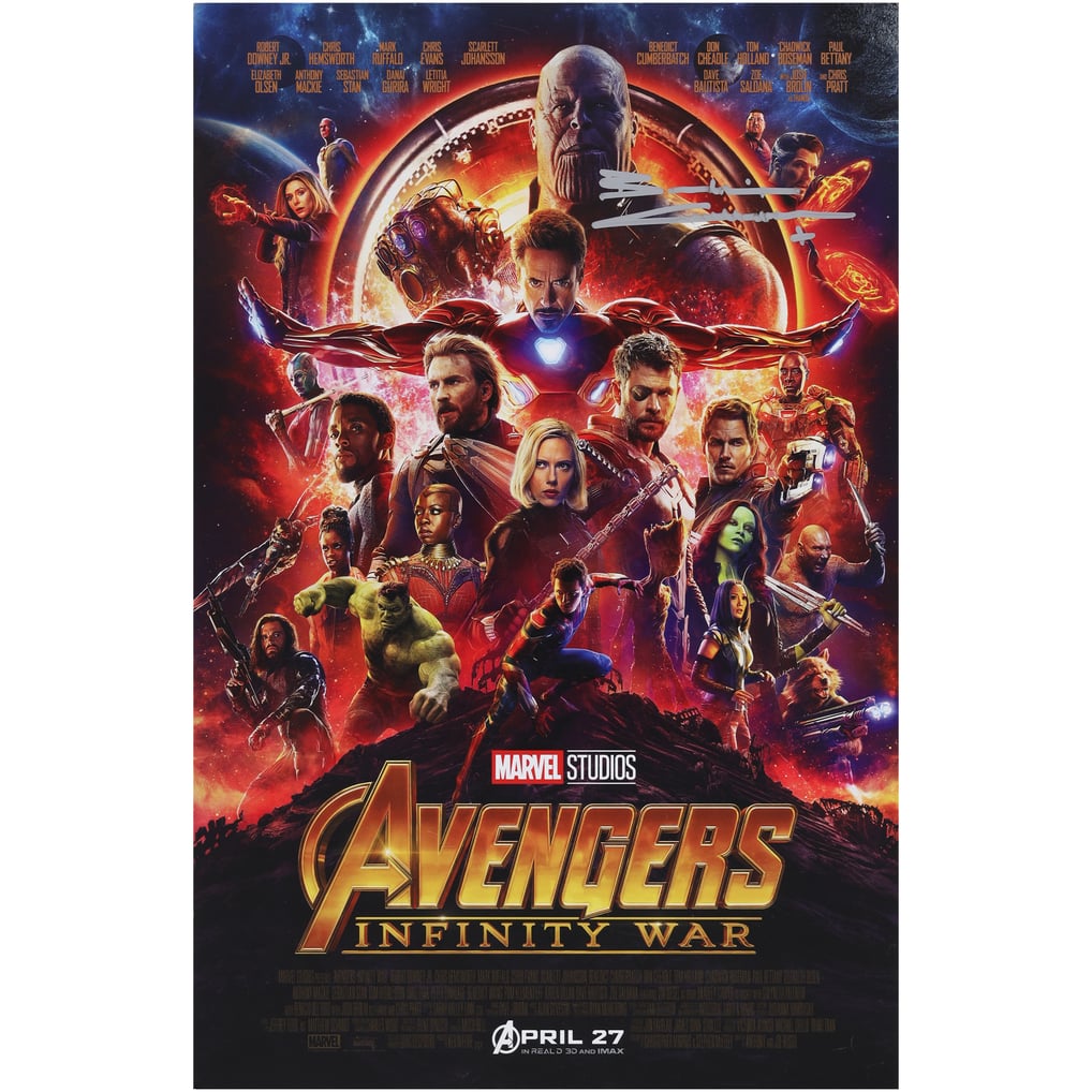 Benedict Cumberbatch Avengers Infinity War Autographed Fanatics Authentic 11" x 17" Movie Poster