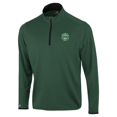 The Bay Golf Club Antigua Brink Desert Dry Quarter-Zip Pullover - Hunter Green
