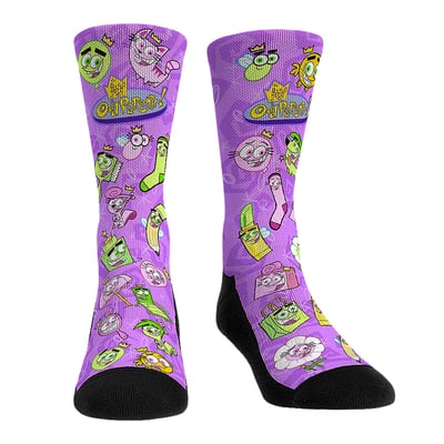  The Fairly OddParents Rock Em Unisex Cosmo and Wanda Items Crew Socks