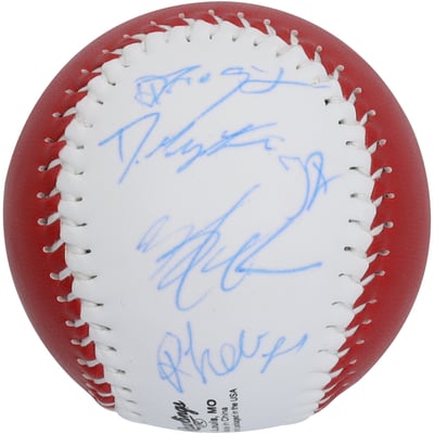 The Judgment Day WWE Autographed Rawlings 2024 Royal Rumble Baseball