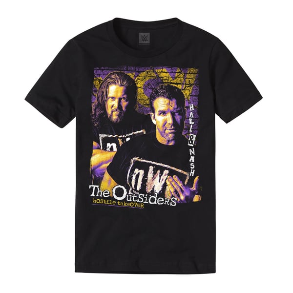 The Outsiders Retro Hostile Takeover T-Shirt - Black