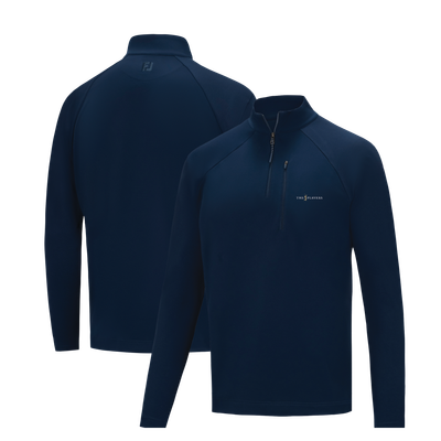  THE PLAYERS FootJoy Geo Raglan ProDry Quarter-Zip Pullover - Navy