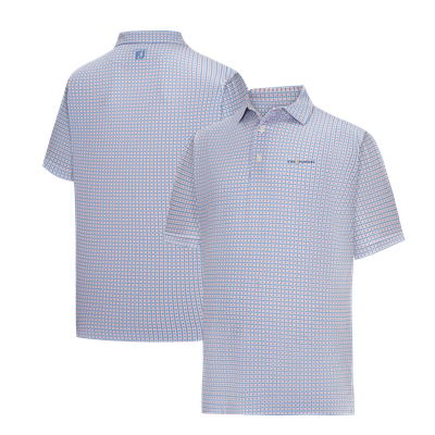  THE PLAYERS FootJoy Houndstooth Lisle Polo - White