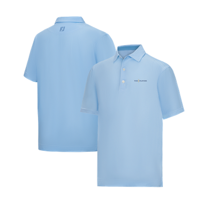  THE PLAYERS FootJoy Tee Time Print Lisle ProDry Polo - Light Blue