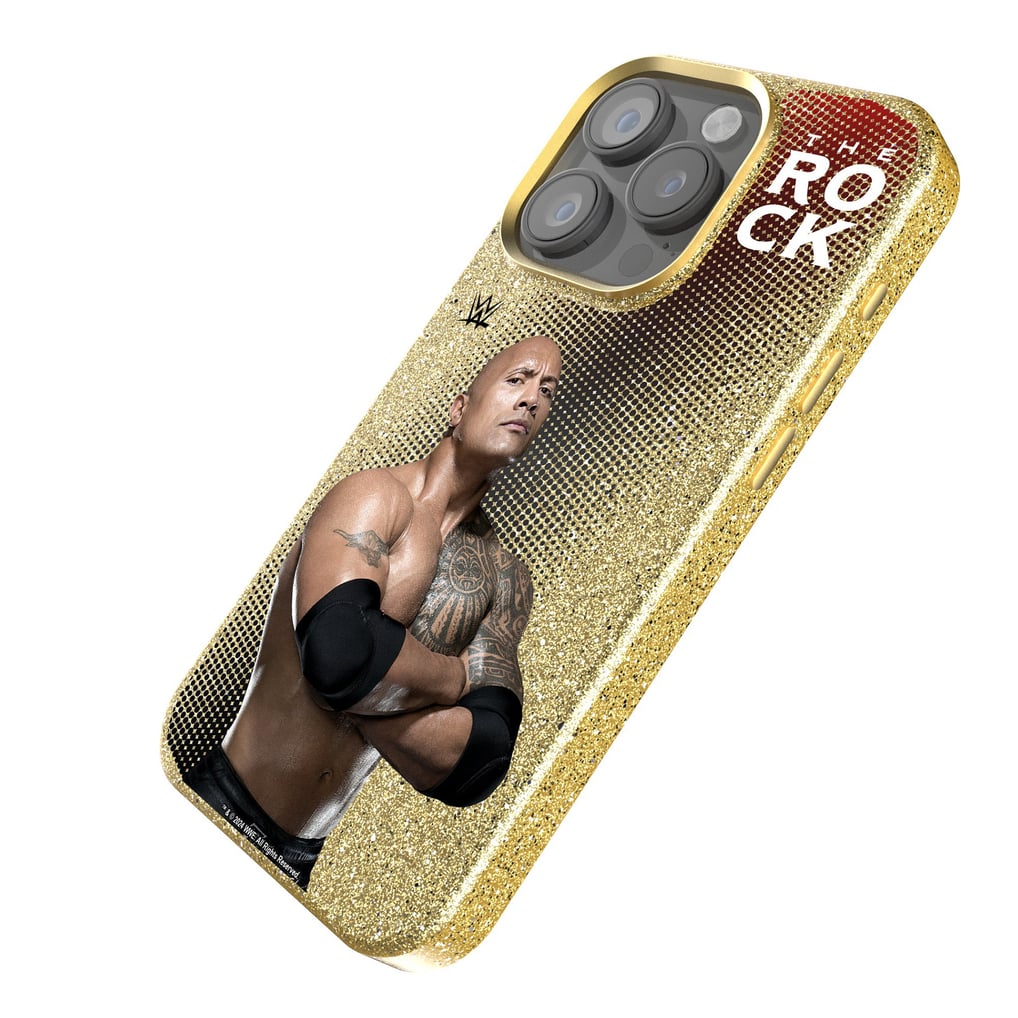 The Rock WWE Keyscaper Solid Superstar iPhone Gold Bling Case