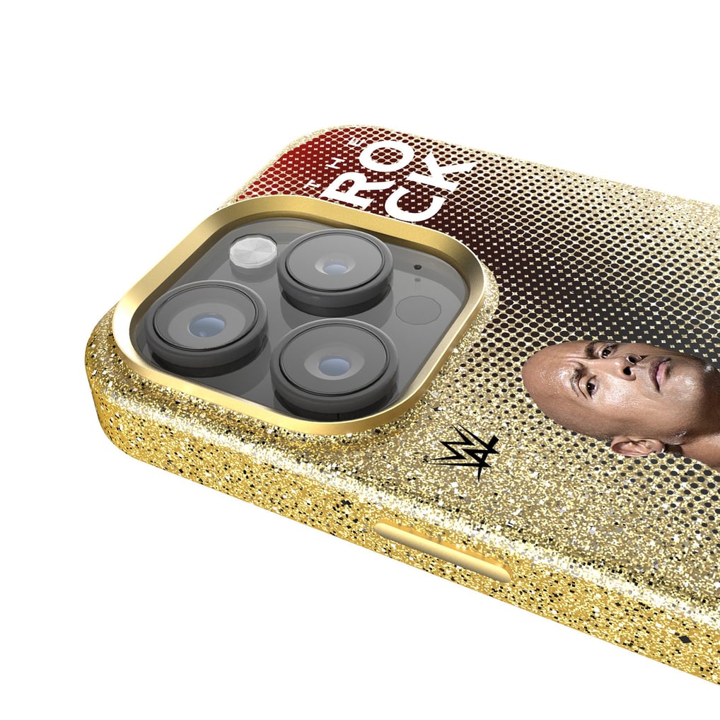 The Rock WWE Keyscaper Solid Superstar iPhone Gold Bling Case
