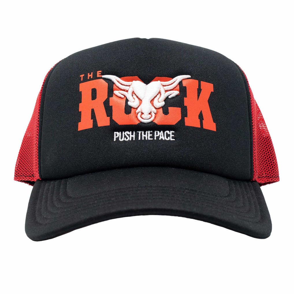 The Rock Push The Pace Trucker Adjustable Hat - Black
