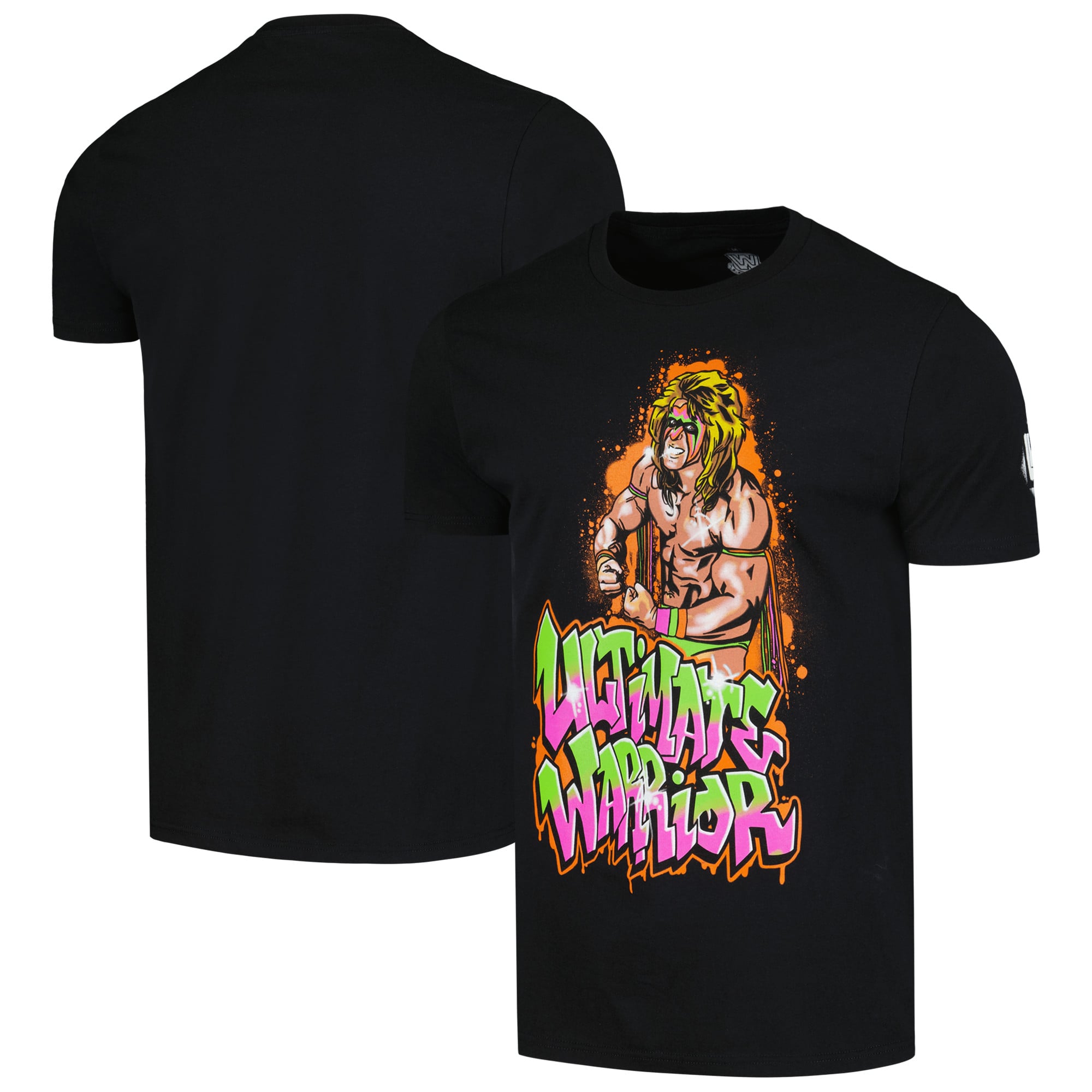 The Ultimate Warrior Ripple Junction Graffiti Graphic T-Shirt - Black