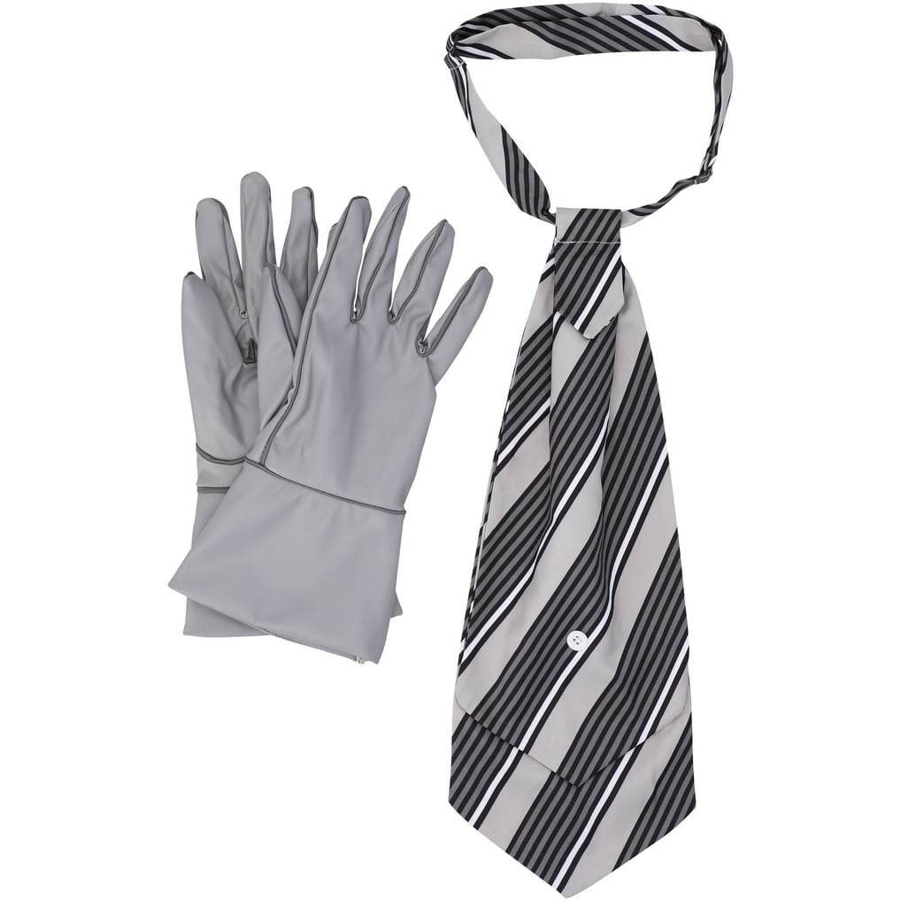 The Undertaker Tie & Glove Set - Gray