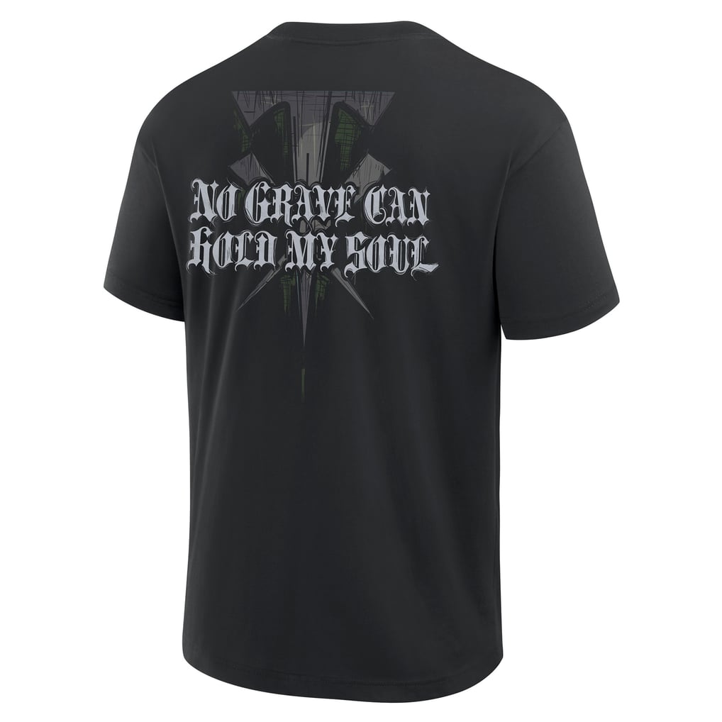 The Undertaker No Grave Retro T-Shirt - Black