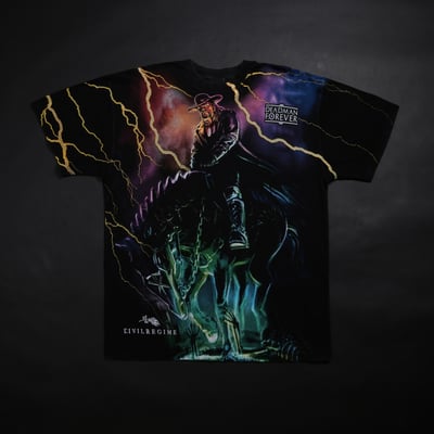 The Undertaker Civil Regime x WWE The Outlaw American Classic Oversized T-Shirt - Black