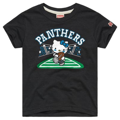 Carolina Panthers x Hello Kitty Homage Toddler Tri-Blend T-Shirt - Charcoal