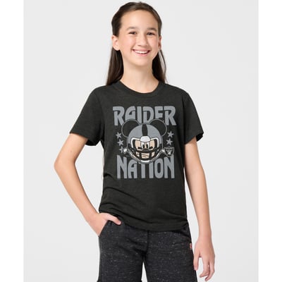 Las Vegas Raiders x Mickey Mouse Homage Toddler Tri-Blend T-Shirt - Charcoal