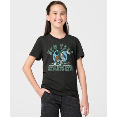 New York Jets x Mickey Mouse Homage Toddler Tri-Blend T-Shirt - Charcoal
