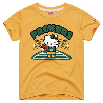 Green Bay Packers x Hello Kitty Homage Toddler Tri-Blend T-Shirt - Gold