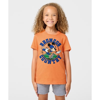 Denver Broncos x Mickey Mouse Homage Toddler Tri-Blend T-Shirt - Orange
