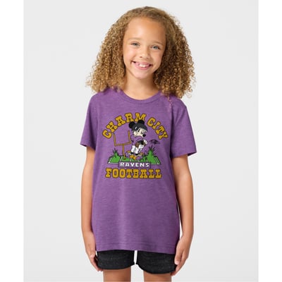 Baltimore Ravens x Mickey Mouse Homage Toddler Tri-Blend T-Shirt - Purple