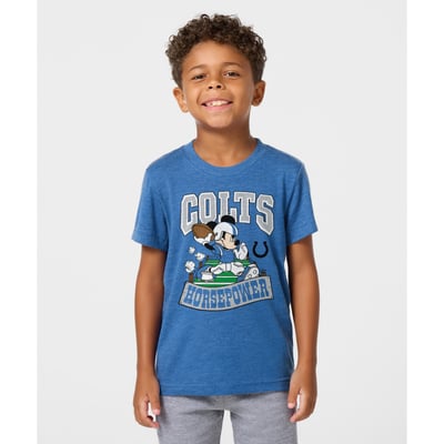 Indianapolis Colts x Mickey Mouse Homage Toddler Tri-Blend T-Shirt - Royal