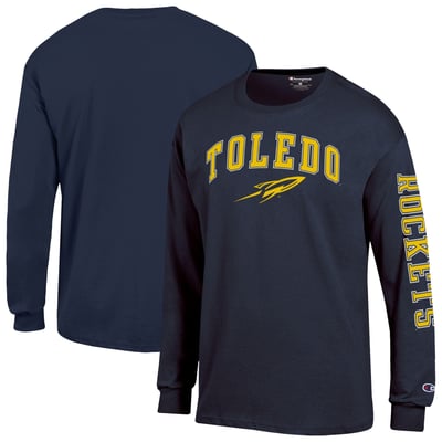 Toledo Rockets Champion Arch Logo Long Sleeve T-Shirt - Navy