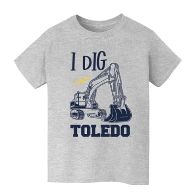 Toledo Rockets Vive La Fete Youth Excavator T-Shirt - Gray