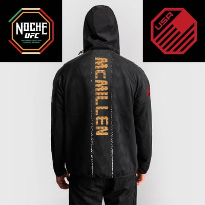 Tommy McMillen UFC Zenith by Venum Authentic Fight Night Noche Full-Zip Walkout Hoodie - Black