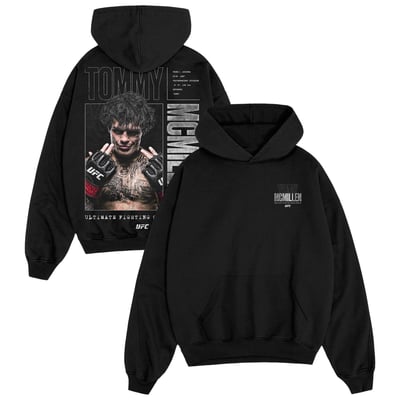 Tommy McMillen UFC Stats Hoodie - Black