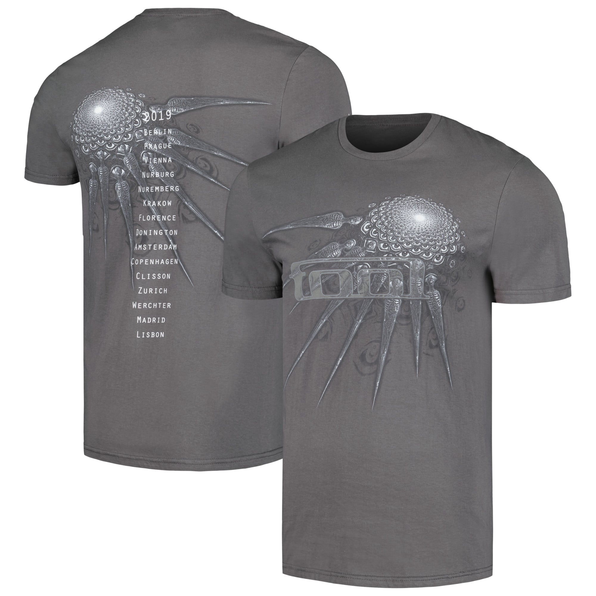 Tool Unisex Spectre Spike T-Shirt - Charcoal