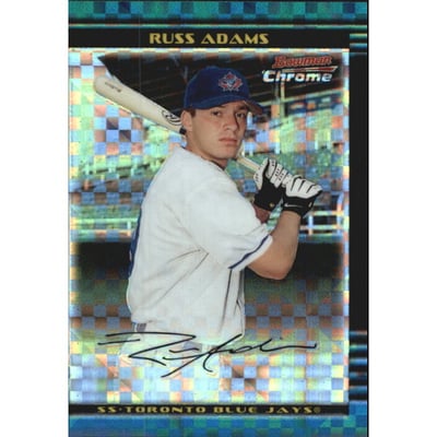 2002 Bowman Chrome Draft X-Fractors #14 Russ Adams