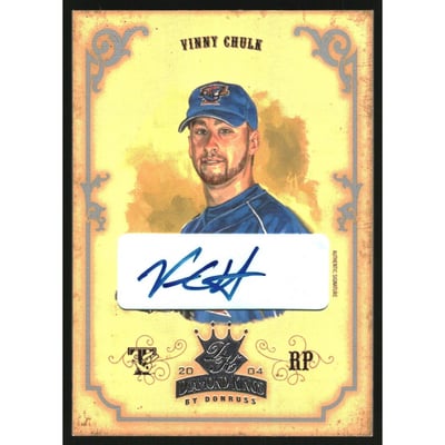 2004 Diamond Kings DK Signatures Silver #146 Vinny Chulk/100
