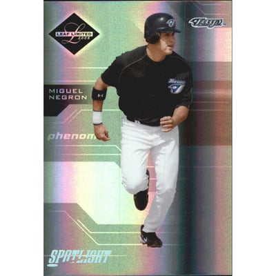 2005 Leaf Limited Silver Spotlight #187 Miguel Negron PH