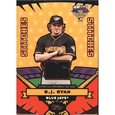 2006 Topps Update All Star Stitches #BR B.J. Ryan Jsy