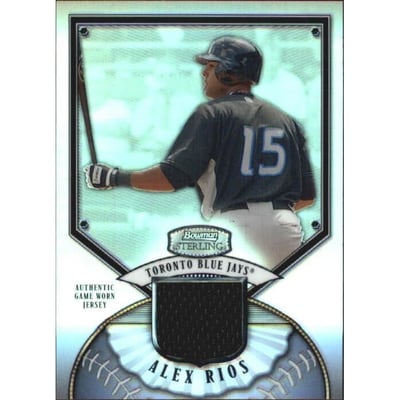 2007 Bowman Sterling Refractors #AR Alex Rios Jsy
