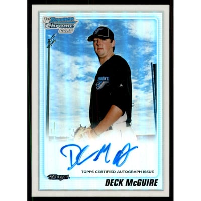 2010 Bowman Chrome Draft Prospect Autographs Refractors #BDPP86 Deck McGuire