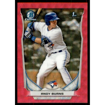 2014 Bowman Chrome Prospects Series 2 Pink Wave Refractors #BCP22 Andy Burns