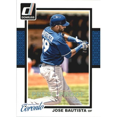 2014 Donruss Press Proofs Gold #180 Jose Bautista